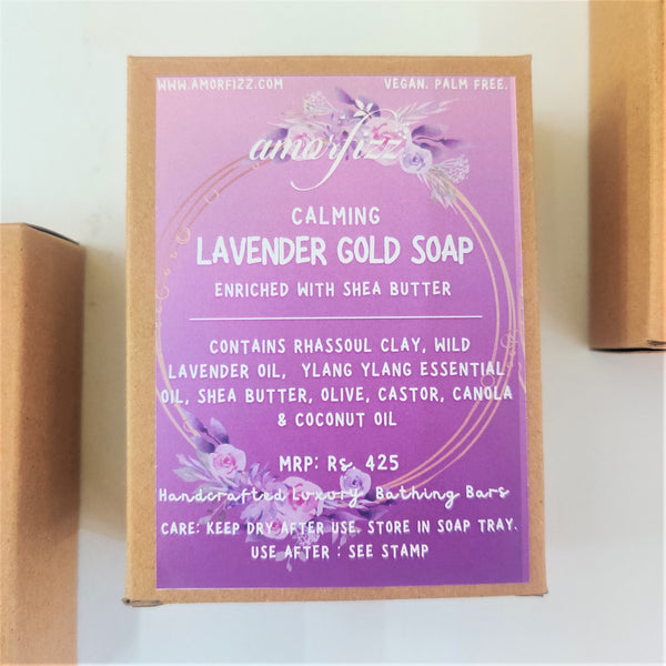 Artisanal Luxury Bathing Bars with Shea Butter - Lavender Gold Soap