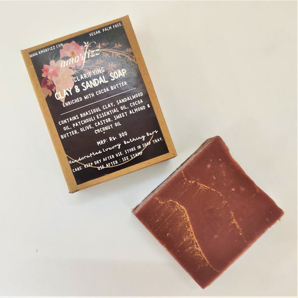 Artisanal Luxury Bathing Bars with Cocoa Butter - Clay & Sandal Soap