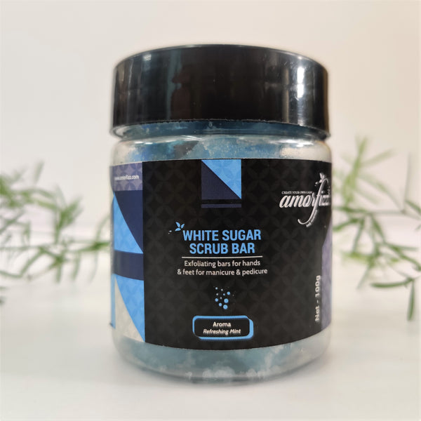 White Sugar Scrub for Hand & Feet - Refreshing Mint