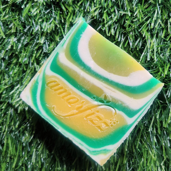 Artisanal Luxury Bathing Bars with Shea Butter - Lemongrass Swirl Soap