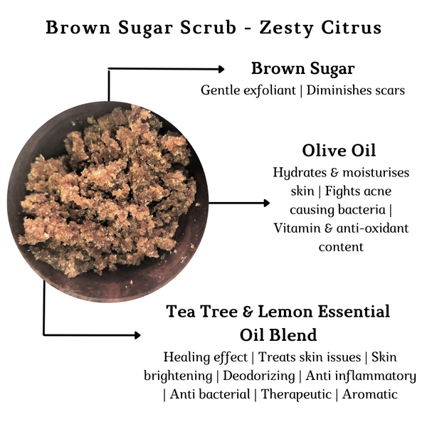 Brown Sugar Scrub for Face & Body - Zesty Citrus