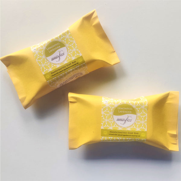 Cleansing Soap Bars for Body - Lemon peel Lavender