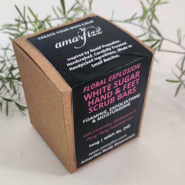 White Sugar Scrub for Hand & Feet - Floral Explosion