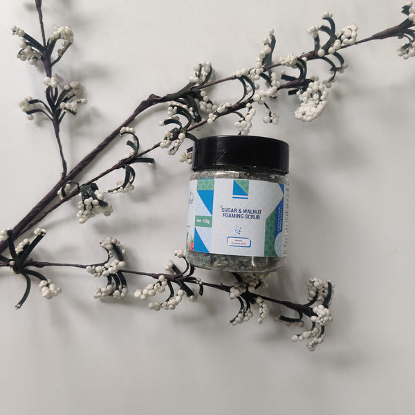 Sugar & Walnut Scrub for Face & Body - Coconut Lime & Oats
