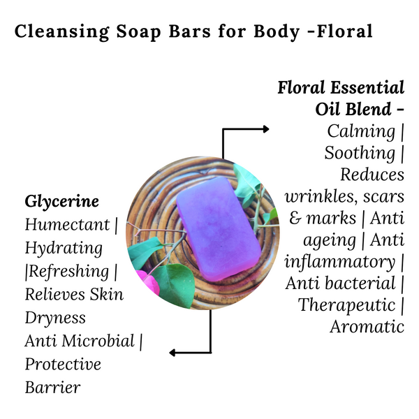 Cleansing Soap Bars for Body - Floral