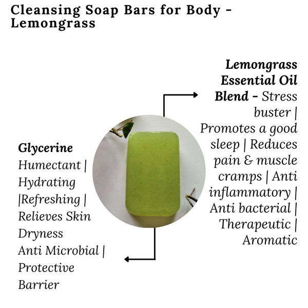 Cleansing Soap Bars for Body - Lemongrass