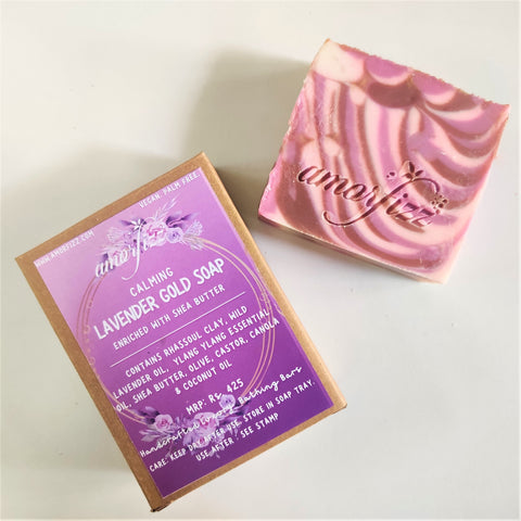 Artisanal Luxury Bathing Bars with Shea Butter - Lavender Gold Soap