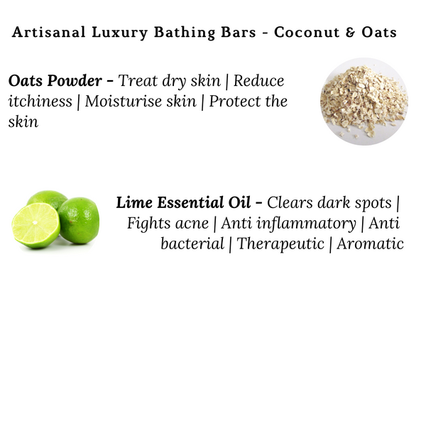 Artisanal Luxury Bathing Bars - Coconut & Oats