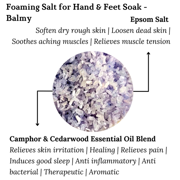 Foaming Salt for Hand & Feet Soak - Balmy