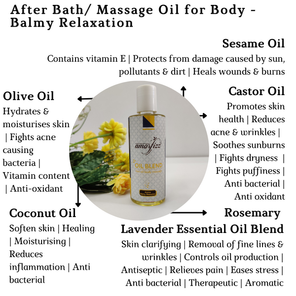 After Bath/ Massage Oil for Body - Balmy Relaxation
